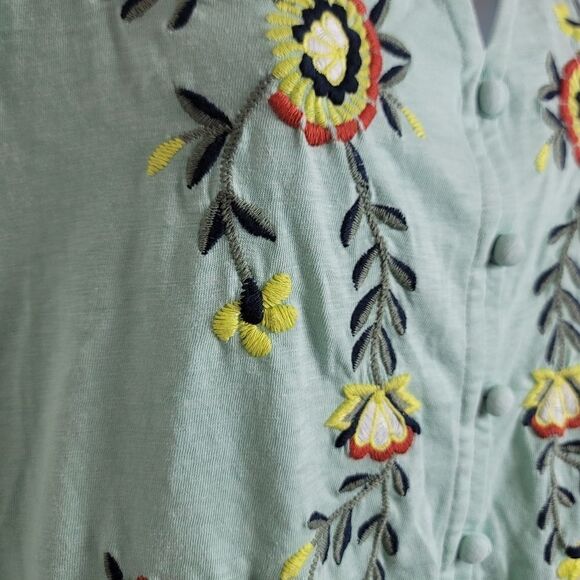 LANE BRYANT Embroidered Babydoll Top - Picture 4 of 8